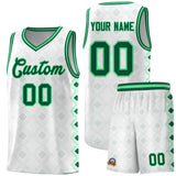 Custom White Side Blocks Sports Uniform Basketball Jersey