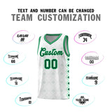 Custom White Side Blocks Sports Uniform Basketball Jersey