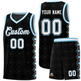 Custom Black Side Blocks Sports Uniform Basketball Jersey