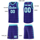 Custom Royal Side Blocks Sports Uniform Basketball Jersey