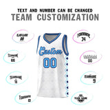 Custom White Side Blocks Sports Uniform Basketball Jersey