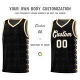 Custom Black Side Blocks Sports Uniform Basketball Jersey