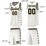 Custom White Side Blocks Sports Uniform Basketball Jersey