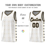 Custom White Side Blocks Sports Uniform Basketball Jersey