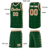 Custom Kelly Green Side Blocks Sports Uniform Basketball Jersey