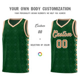 Custom Kelly Green Side Blocks Sports Uniform Basketball Jersey