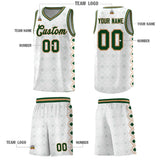 Custom White Side Blocks Sports Uniform Basketball Jersey