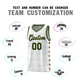 Custom White Side Blocks Sports Uniform Basketball Jersey