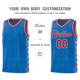 Custom Royal Side Blocks Sports Uniform Basketball Jersey