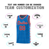 Custom Royal Side Blocks Sports Uniform Basketball Jersey