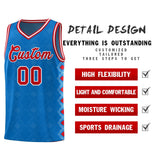 Custom Royal Side Blocks Sports Uniform Basketball Jersey