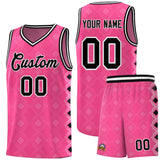 Custom Pink Side Blocks Sports Uniform Basketball Jersey