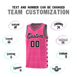Custom Pink Side Blocks Sports Uniform Basketball Jersey