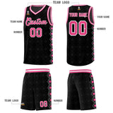 Custom Black Side Blocks Sports Uniform Basketball Jersey