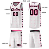 Custom White Side Blocks Sports Uniform Basketball Jersey