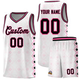 Custom White Side Blocks Sports Uniform Basketball Jersey