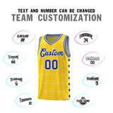 Custom Gold Side Blocks Sports Uniform Basketball Jersey
