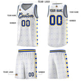 Custom White Side Blocks Sports Uniform Basketball Jersey