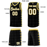 Custom Black Side Blocks Sports Uniform Basketball Jersey