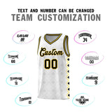 Custom White Side Blocks Sports Uniform Basketball Jersey