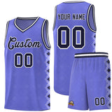 Custom Purple Side Blocks Sports Uniform Basketball Jersey