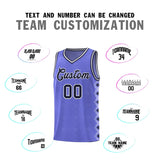Custom Purple Side Blocks Sports Uniform Basketball Jersey