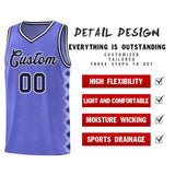 Custom Purple Side Blocks Sports Uniform Basketball Jersey