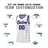 Custom White Side Blocks Sports Uniform Basketball Jersey