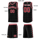 Custom Black Side Blocks Sports Uniform Basketball Jersey