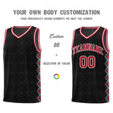 Custom Black Side Blocks Sports Uniform Basketball Jersey