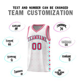 Custom White Side Blocks Sports Uniform Basketball Jersey