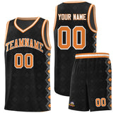 Custom Black Side Blocks Sports Uniform Basketball Jersey