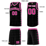 Custom Black Side Blocks Sports Uniform Basketball Jersey