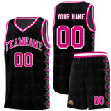 Custom Black Side Blocks Sports Uniform Basketball Jersey
