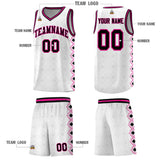 Custom White Side Blocks Sports Uniform Basketball Jersey