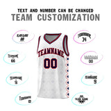 Custom White Side Blocks Sports Uniform Basketball Jersey