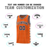 Custom Orange Side Blocks Sports Uniform Basketball Jersey