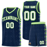 Custom Navy Side Blocks Sports Uniform Basketball Jersey