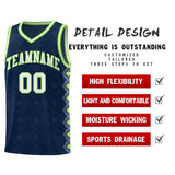 Custom Navy Side Blocks Sports Uniform Basketball Jersey
