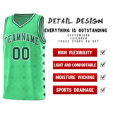 Custom Bright Green Side Blocks Sports Uniform Basketball Jersey