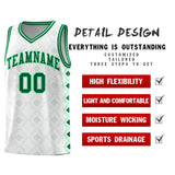 Custom White Side Blocks Sports Uniform Basketball Jersey