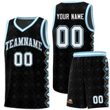 Custom Black Side Blocks Sports Uniform Basketball Jersey