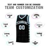 Custom Black Side Blocks Sports Uniform Basketball Jersey