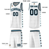 Custom White Side Blocks Sports Uniform Basketball Jersey