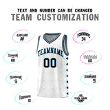 Custom White Side Blocks Sports Uniform Basketball Jersey