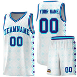 Custom White Side Blocks Sports Uniform Basketball Jersey