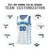 Custom White Side Blocks Sports Uniform Basketball Jersey