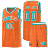 Custom Orange Side Blocks Sports Uniform Basketball Jersey