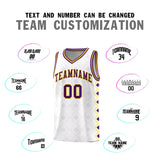 Custom White Side Blocks Sports Uniform Basketball Jersey