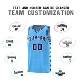 Custom Light Blue Side Blocks Sports Uniform Basketball Jersey
